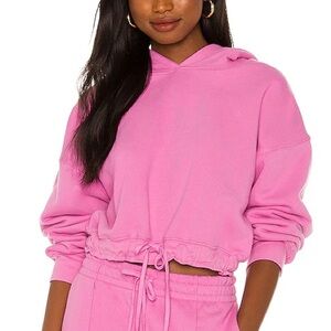 Jonathan Simkhai Annie Organic Terry Oversized Sweatshirt in Orchid